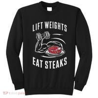 Lift Weights Eat Steaks Sweatshirt thumb 0