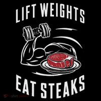 Lift Weights Eat Steaks Button thumb 1