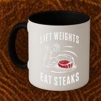 Lift Weights Eat Steaks Coffee Mug thumb 2