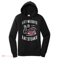 Lift Weights Eat Steaks Women's Hoodie thumb 0