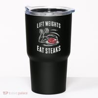 Lift Weights Eat Steaks Tumbler thumb 0