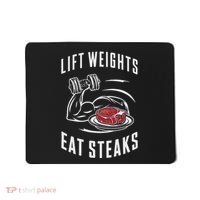 Lift Weights Eat Steaks Mousepad thumb 0