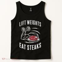Lift Weights Eat Steaks Tank Top thumb 2