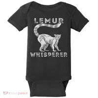 Lemur Whisperer Funny Lemur Lover Lemur Monkey Baby Bodysuit thumb 0