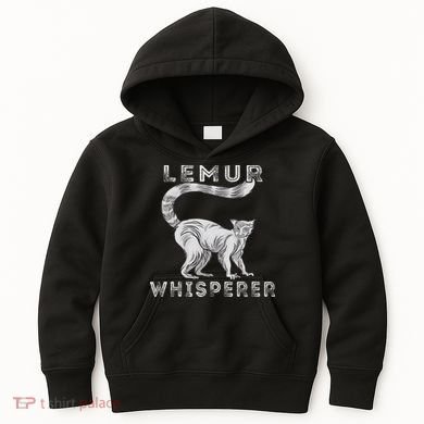 Lemur Whisperer Funny Lemur Lover Lemur Monkey Kids Hoodie