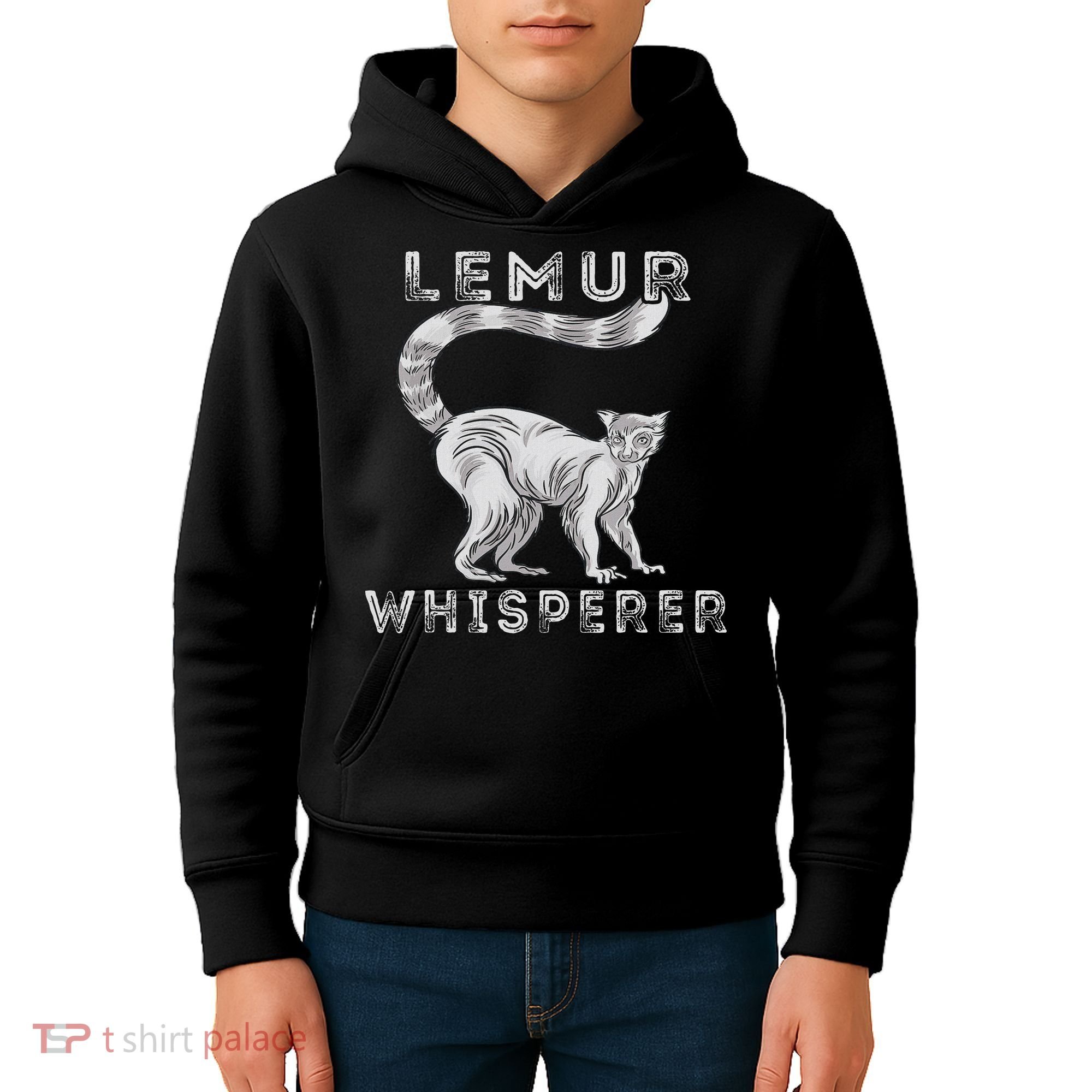Lemur Whisperer Funny Lemur Lover Lemur Monkey Kids Hoodie