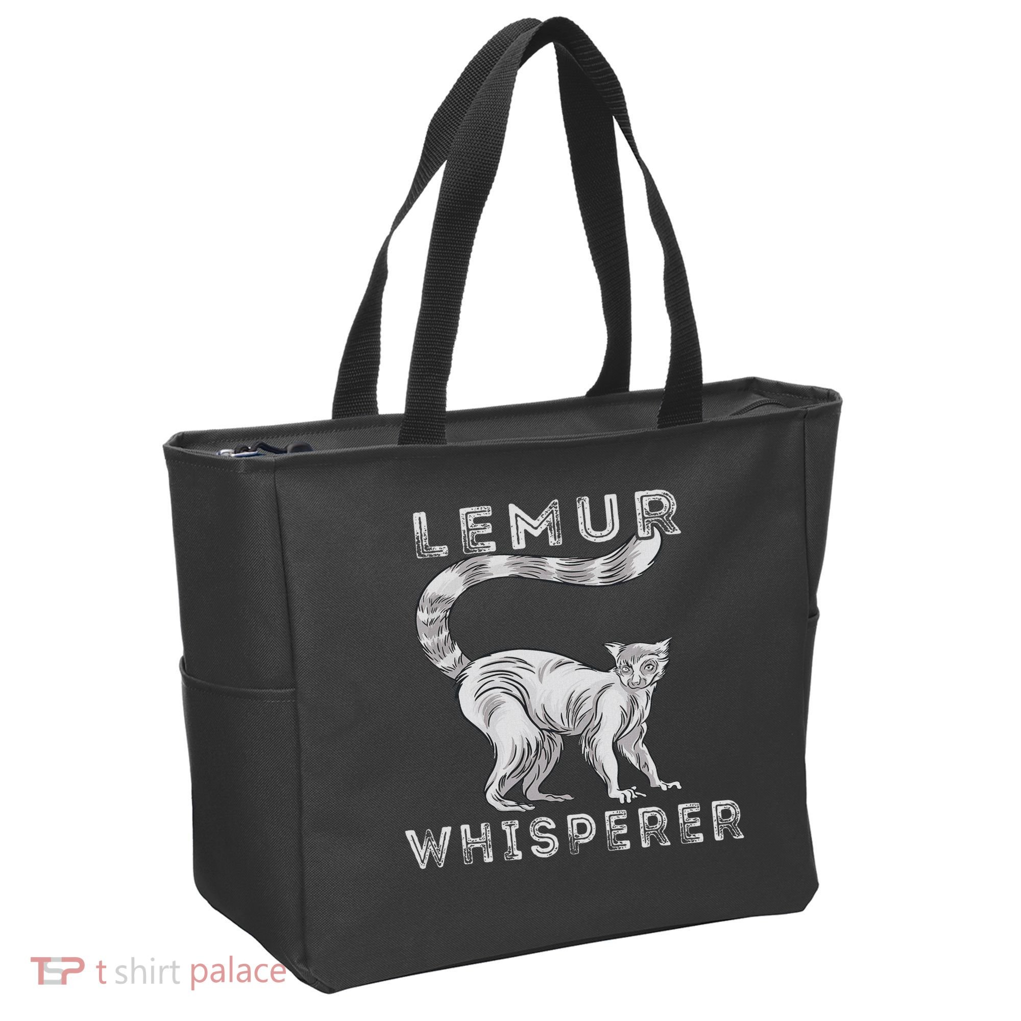 Lemur Whisperer Funny Lemur Lover Lemur Monkey Tote Bag