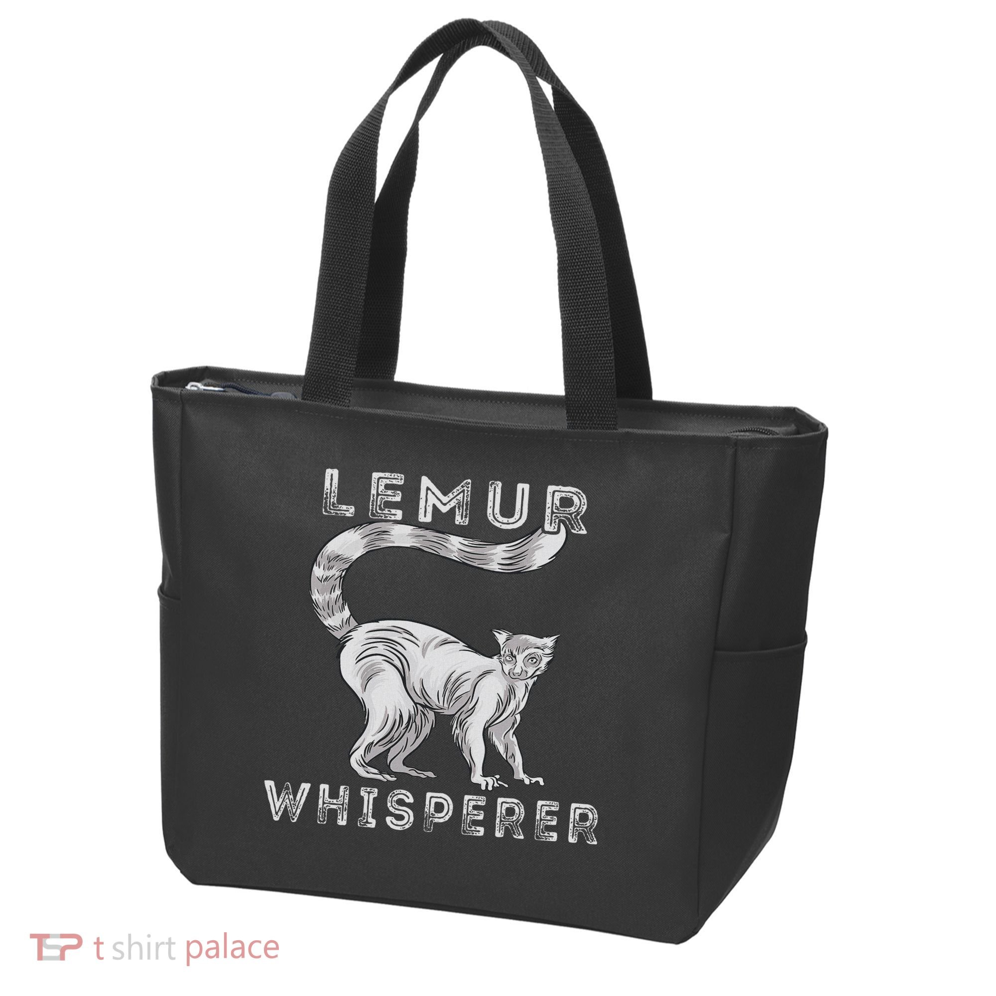 Lemur Whisperer Funny Lemur Lover Lemur Monkey Tote Bag