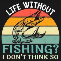 Life Without Fishing I Don't Think So Fisherman Fish Lover Sweatshirt thumb 3