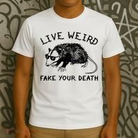 Live Weird Fake Your Death T-Shirt thumb 3
