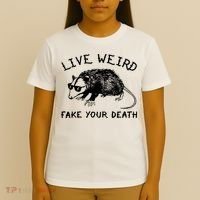 Live Weird Fake Your Death T-Shirt thumb 4