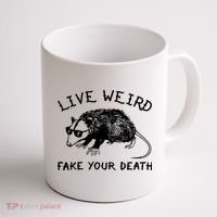 Live Weird Fake Your Death Coffee Mug thumb 1
