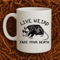 Live Weird Fake Your Death Coffee Mug thumb 2