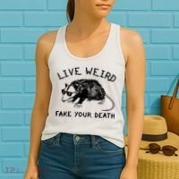 Live Weird Fake Your Death Women's Tank Top thumb 2