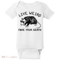 Live Weird Fake Your Death Baby Bodysuit thumb 0
