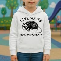 Live Weird Fake Your Death Kids Hoodie thumb 3
