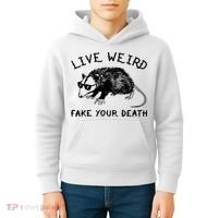 Live Weird Fake Your Death Kids Hoodie thumb 4