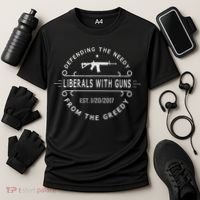 Liberals With Guns Cooling Performance Crew T-Shirt thumb 3