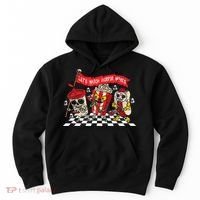 Lets Watch Horror Movies Halloween Funny Ghost Skeleton Hoodie thumb 0