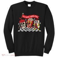 Lets Watch Horror Movies Halloween Funny Ghost Skeleton Sweatshirt thumb 0
