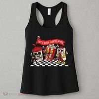 Lets Watch Horror Movies Halloween Funny Ghost Skeleton Women's Tank Top thumb 3
