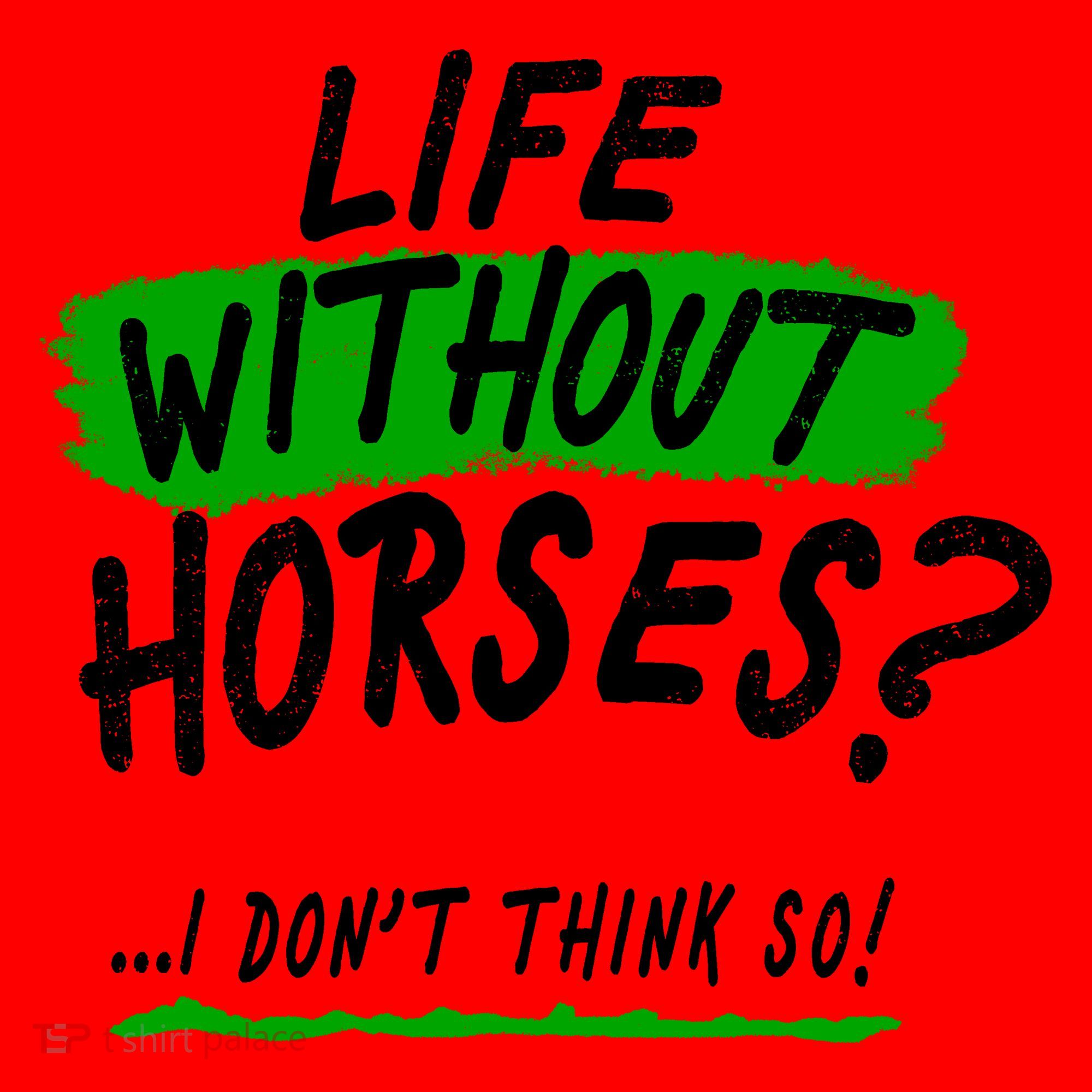 Life Without Horses? I Don't Think So Santa Hat