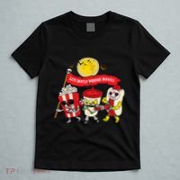 Lets Watch Horror Movies Halloween Funny Ghost Skeleton T-Shirt thumb 5