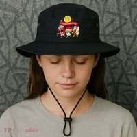 Lets Watch Horror Movies Halloween Funny Ghost Skeleton Bucket Hat thumb 3