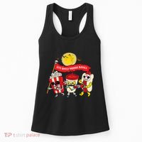 Lets Watch Horror Movies Halloween Funny Ghost Skeleton Women's Tank Top thumb 0