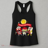 Lets Watch Horror Movies Halloween Funny Ghost Skeleton Women's Tank Top thumb 3