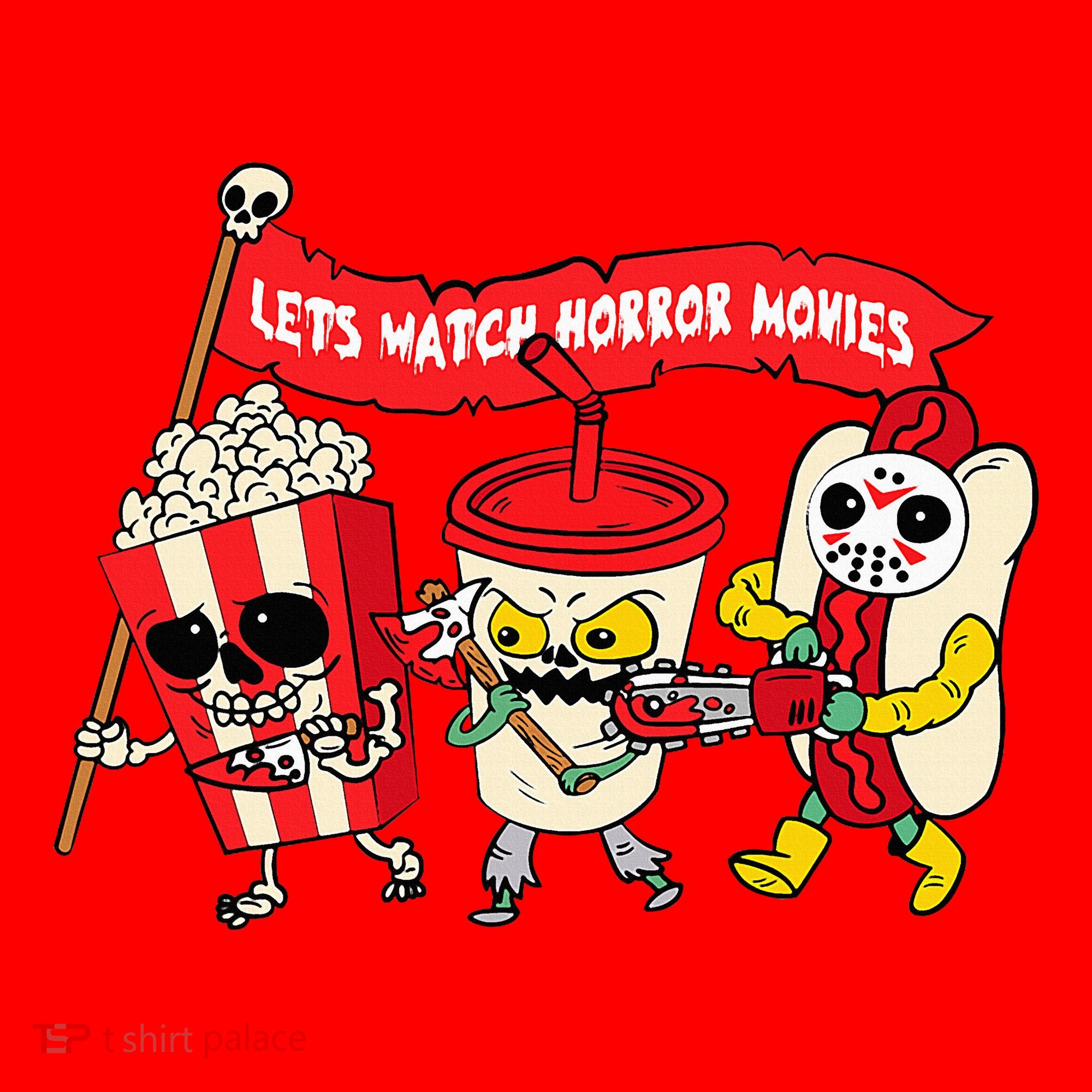 Lets Watch Horror Movies Funny Halloween Costume Spooky Santa Hat