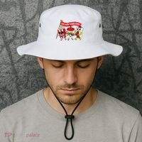 Lets Watch Horror Movies Funny Halloween Costume Spooky Bucket Hat thumb 2
