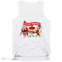 Lets Watch Horror Movies Funny Halloween Costume Spooky Tank Top thumb 0