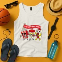 Lets Watch Horror Movies Funny Halloween Costume Spooky Tank Top thumb 4