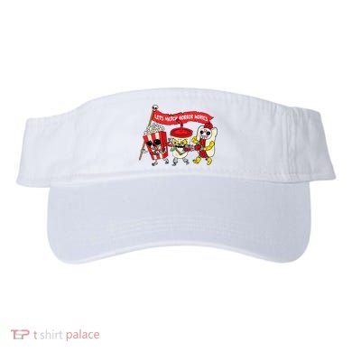 Lets Watch Horror Movies Funny Halloween Costume Spooky Visor