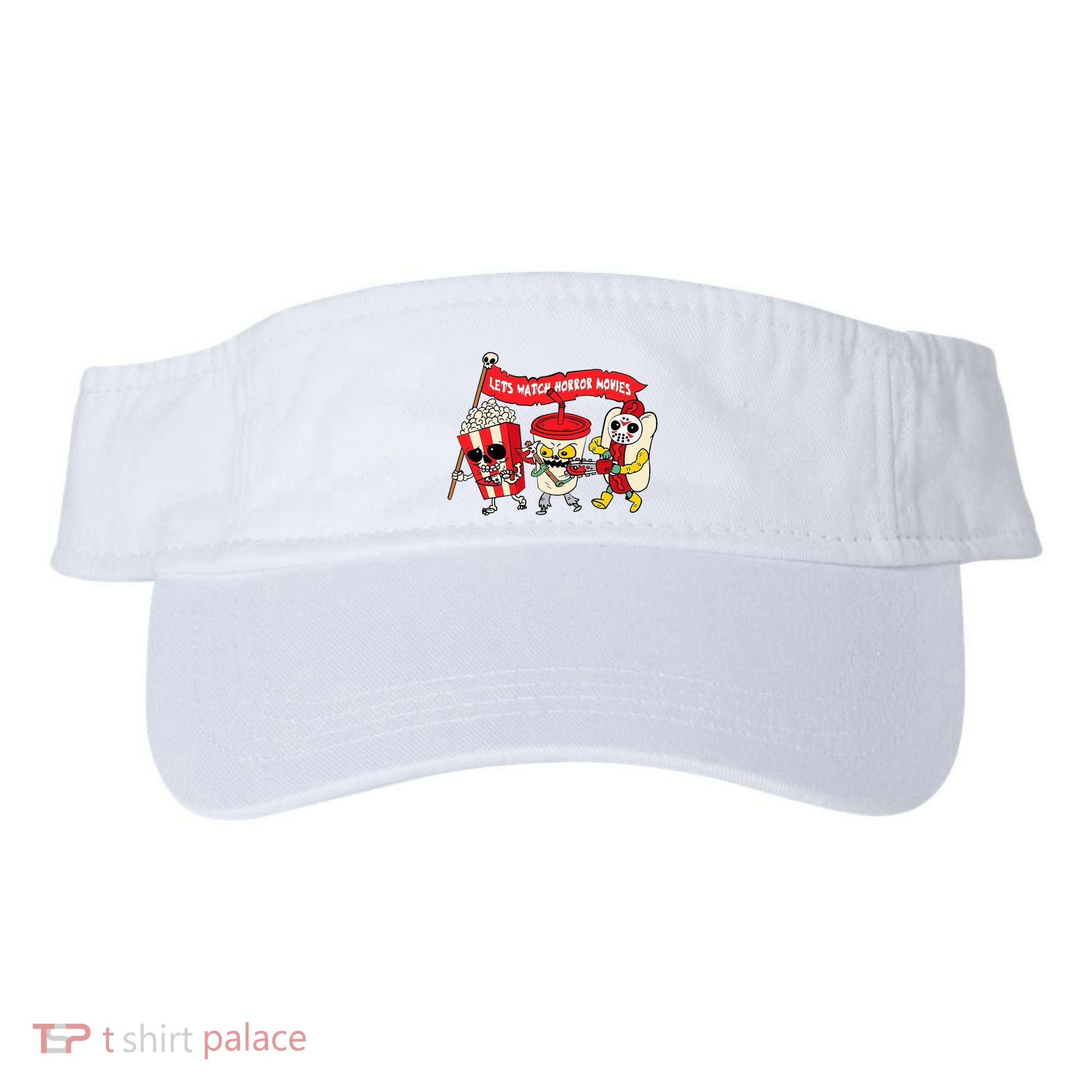 Lets Watch Horror Movies Funny Halloween Costume Spooky Visor