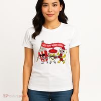 Lets Watch Horror Movies Funny Halloween Costume Spooky Women's T-Shirt thumb 4