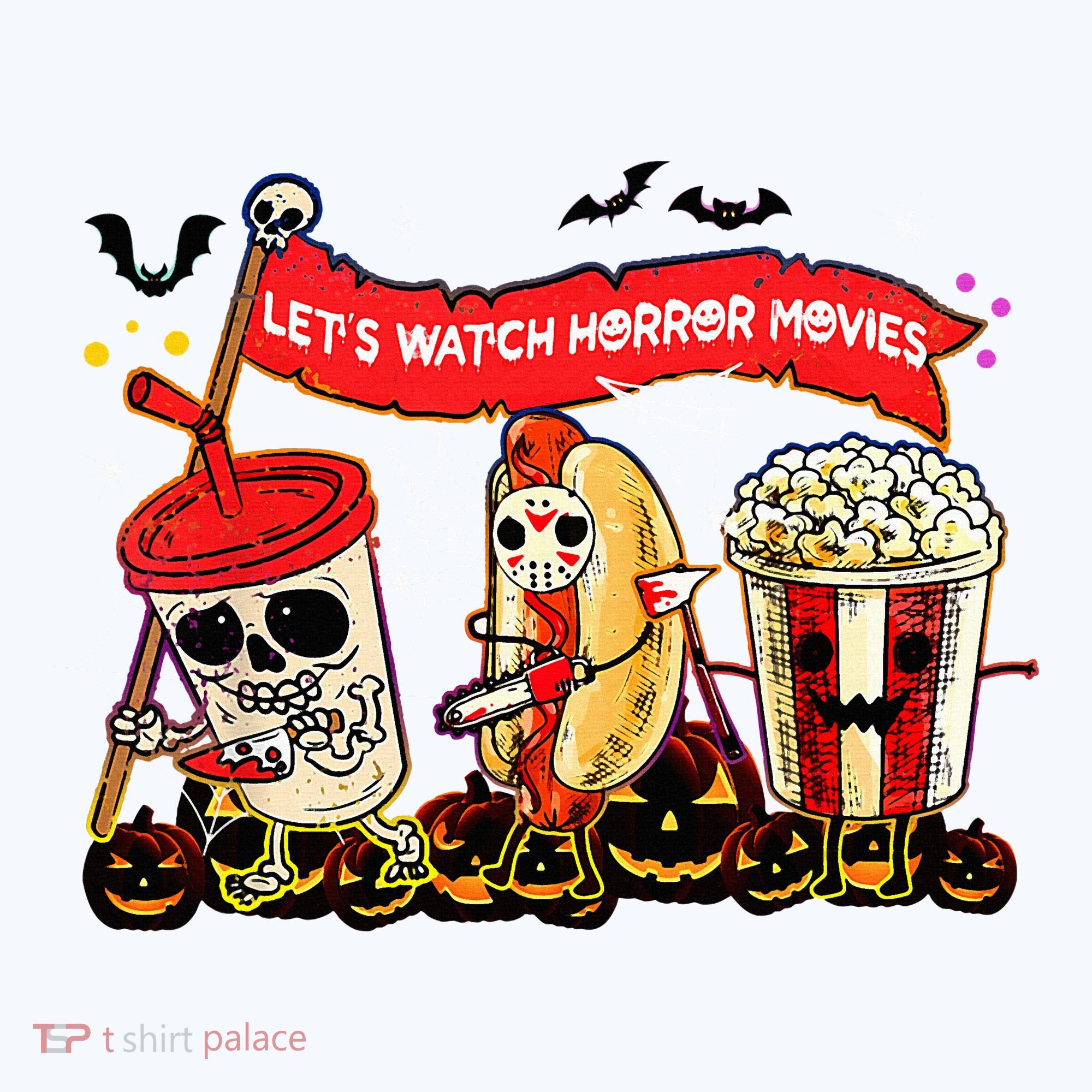 Lets Watch Horror Movies Halloween Funny Ghost Skeleton Visor