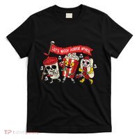 Lets Watch Horror Movies Halloween Funny Ghost Skeleton T-Shirt thumb 0