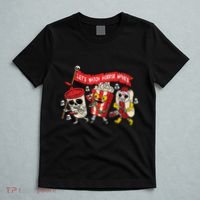 Lets Watch Horror Movies Halloween Funny Ghost Skeleton T-Shirt thumb 5