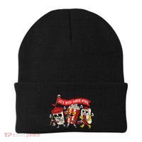 Lets Watch Horror Movies Halloween Funny Ghost Skeleton Beanie thumb 0