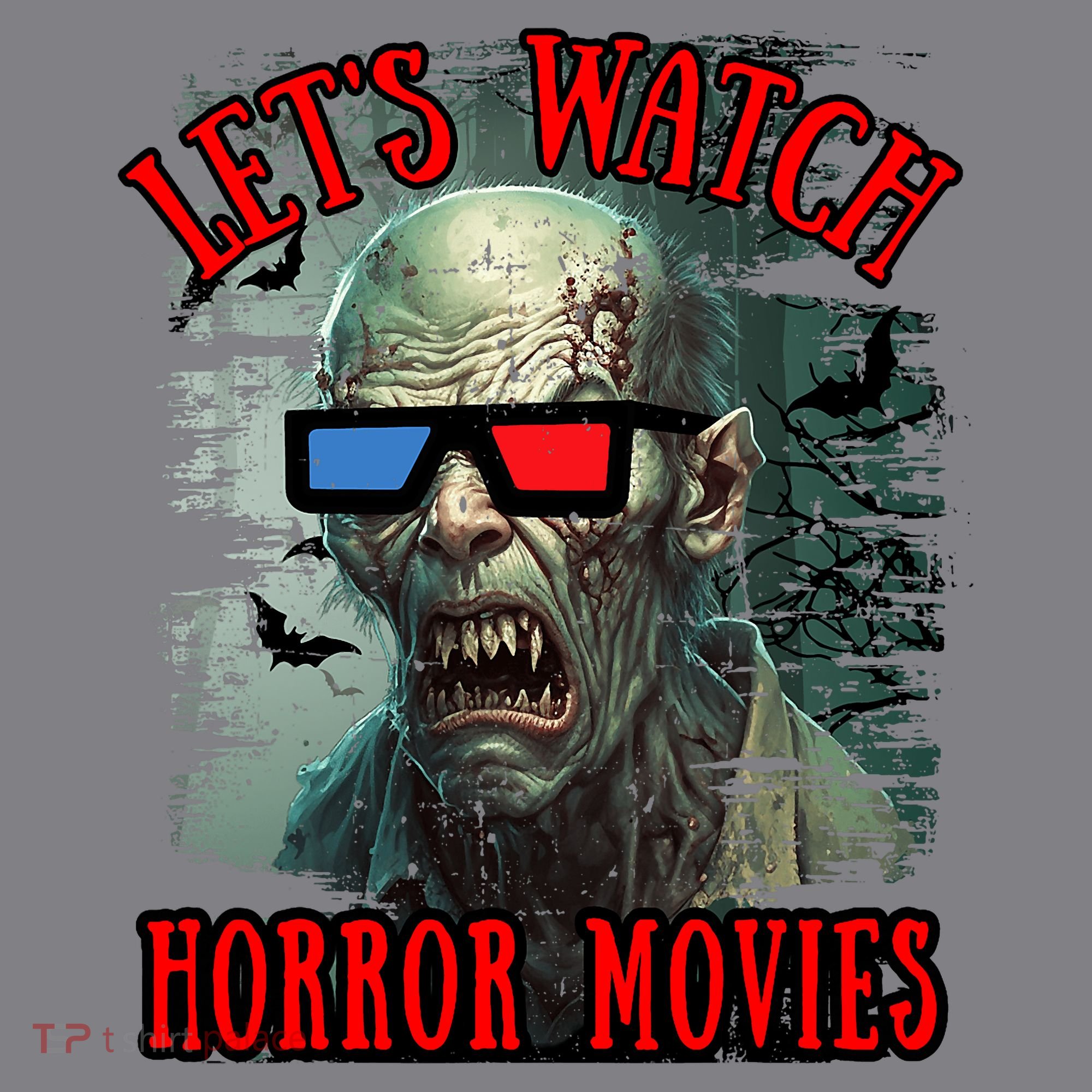 Lets Watch Horror Movies Scary Zombie Halloween Long Sleeve Shirt