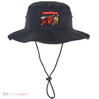 LetS Watch Horror Movies Funny Halloween Bucket Hat thumb 0