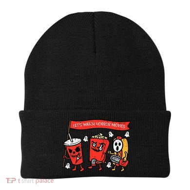 LetS Watch Horror Movies Funny Halloween Beanie