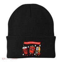 LetS Watch Horror Movies Funny Halloween Beanie thumb 0