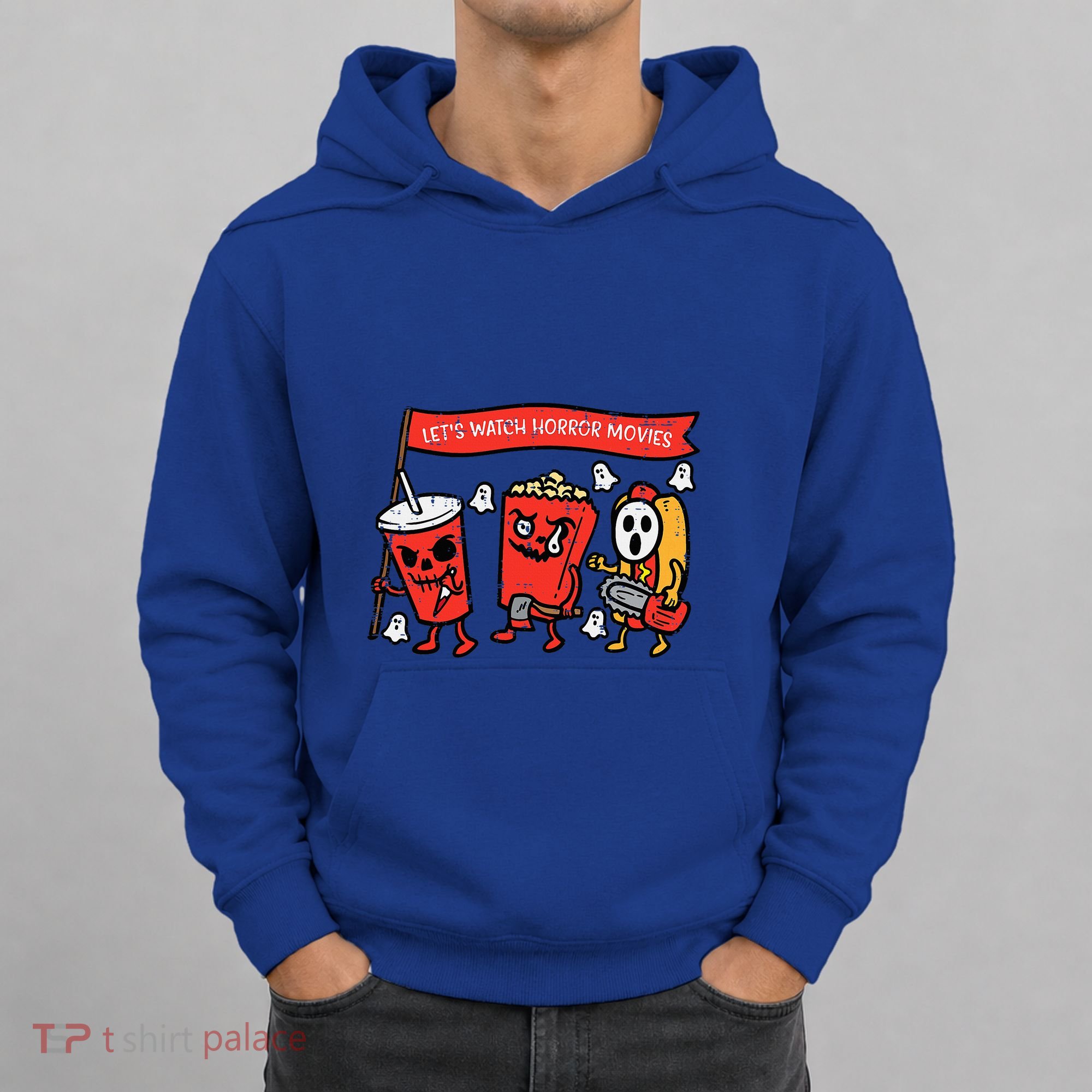 LetS Watch Horror Movies Funny Halloween Hoodie