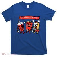 LetS Watch Horror Movies Funny Halloween T-Shirt thumb 0