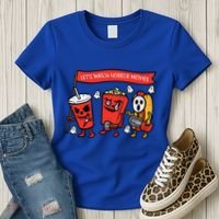 LetS Watch Horror Movies Funny Halloween Women's T-Shirt thumb 3