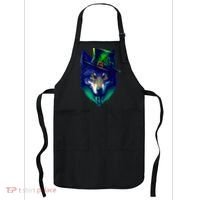 Leprechaun Wolf Irish Wolf Lover St Patrick's Day Apron thumb 0