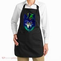 Leprechaun Wolf Irish Wolf Lover St Patrick's Day Apron thumb 2